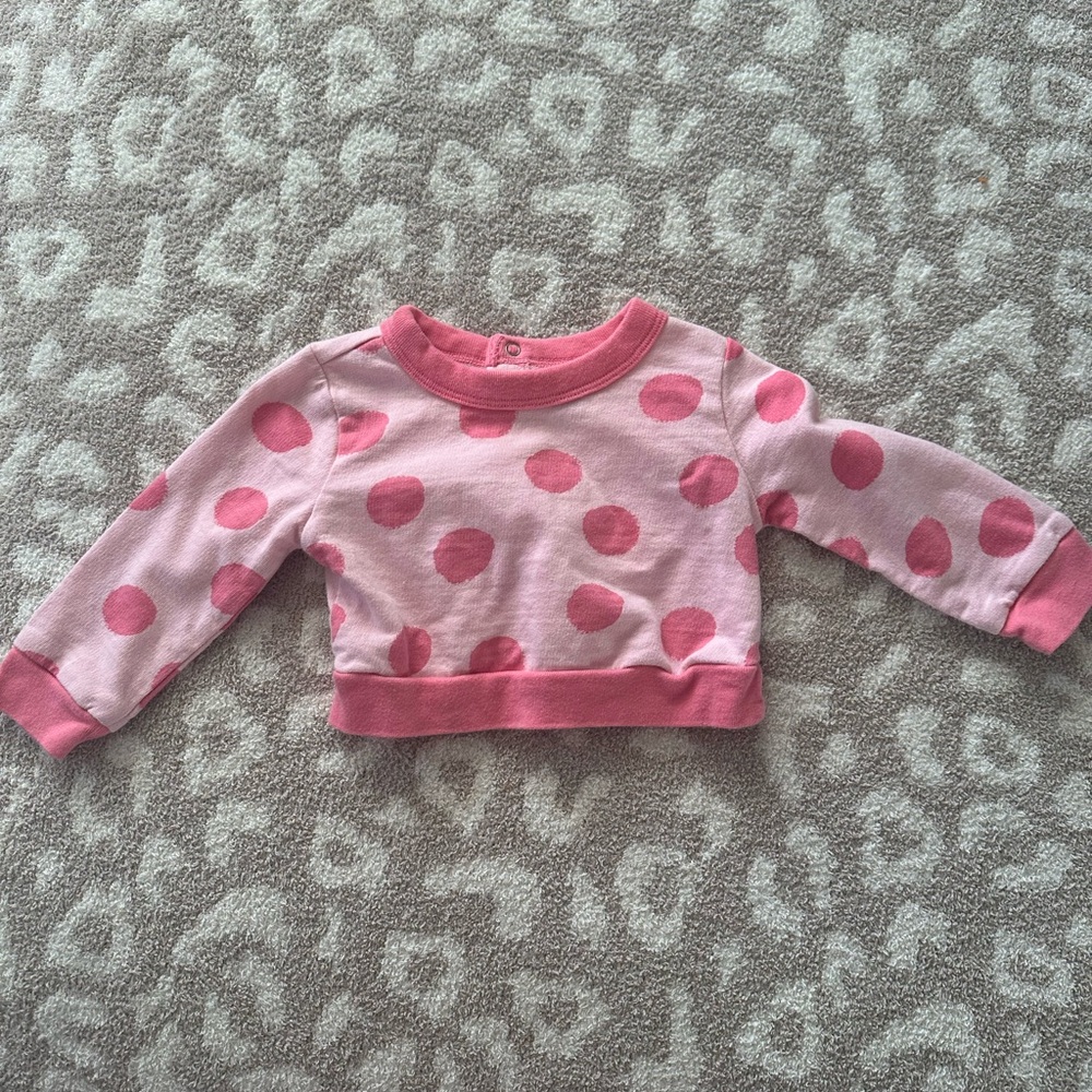 Gerber Pink Polka Dot Long Sleeve Tee